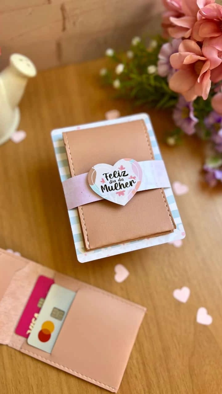 Porta cartão dia da mulher 