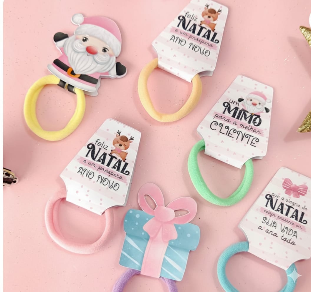 Kit 10 Cards Brindes c/ Xuxinha (Prendedor de Cabelo) Personalizada