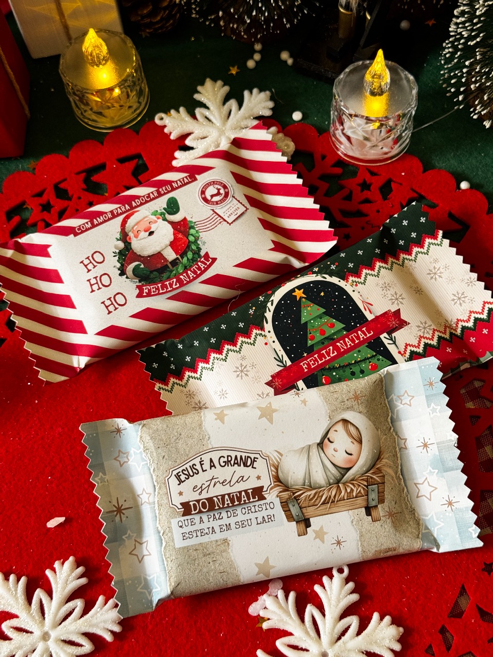 Chocolate KitKat Personalizado de Natal (Lembrancinha Premium)